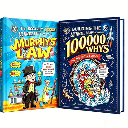 1/2 Books Set Murphy's Law & 100000 Whys Kids Science Humor Educational Storybooks English Early Reading Gifts for Children