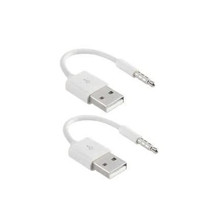 Charger Data USB 3.5mm Sync Audio Cable For IPod Shuffle 3rd 4th Gen Accessory Earphone Charging 15cm