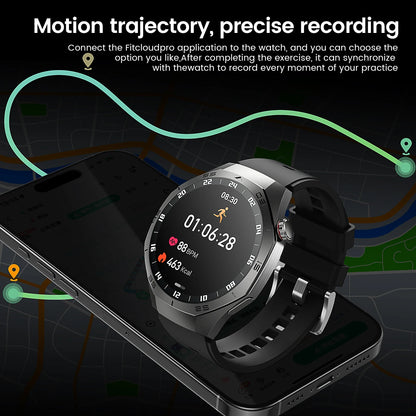 2025 New GT5 Pro Smart Watch Men AMOLED Screen GPS Motion trajectory Heart Rate Monitr Bluetooth Call SmartWatch Waterproof Band