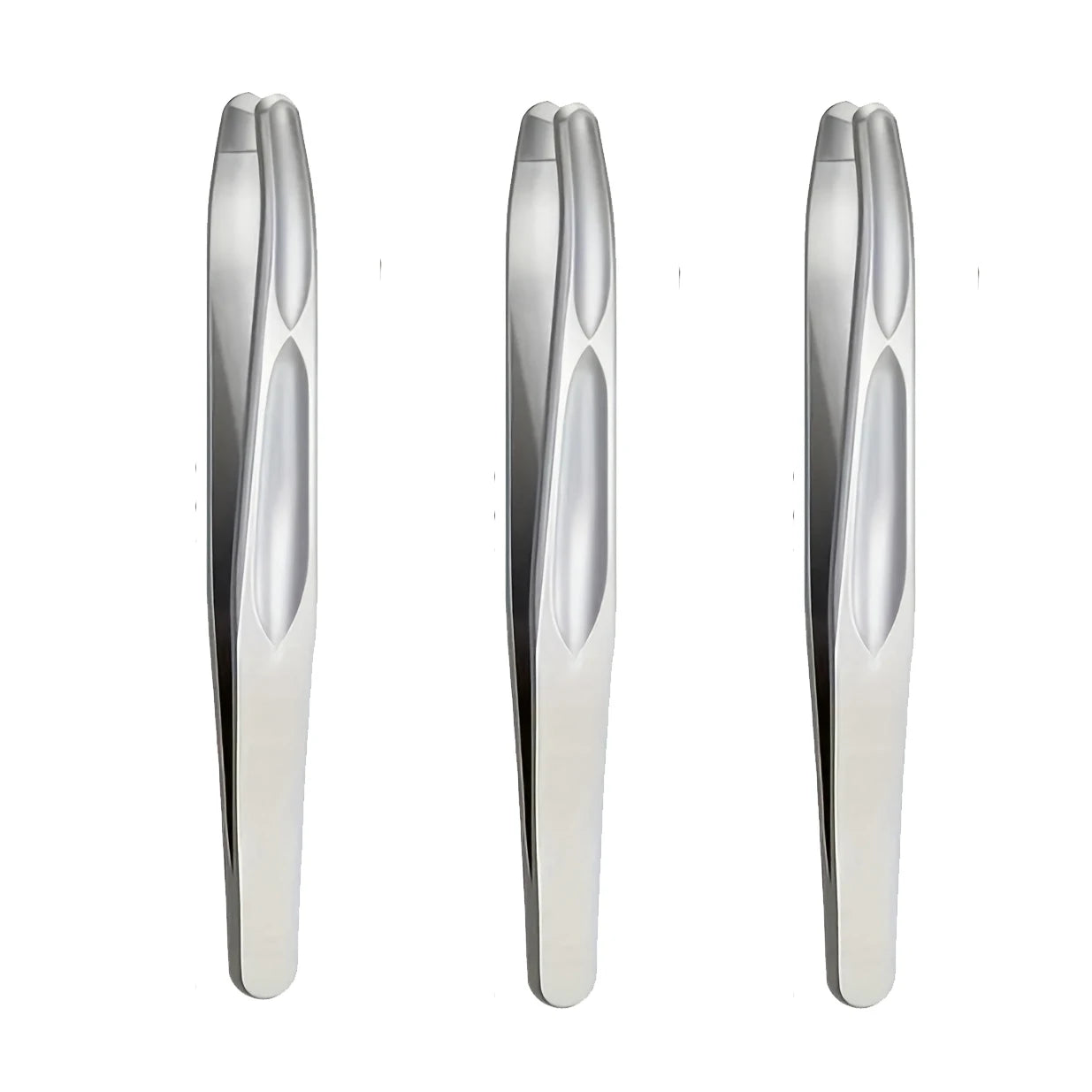 Premium Round Head Tweezers for Eyebrow & Facial Hair Removal Seamless Clips Short Hair Precision Beard Clip