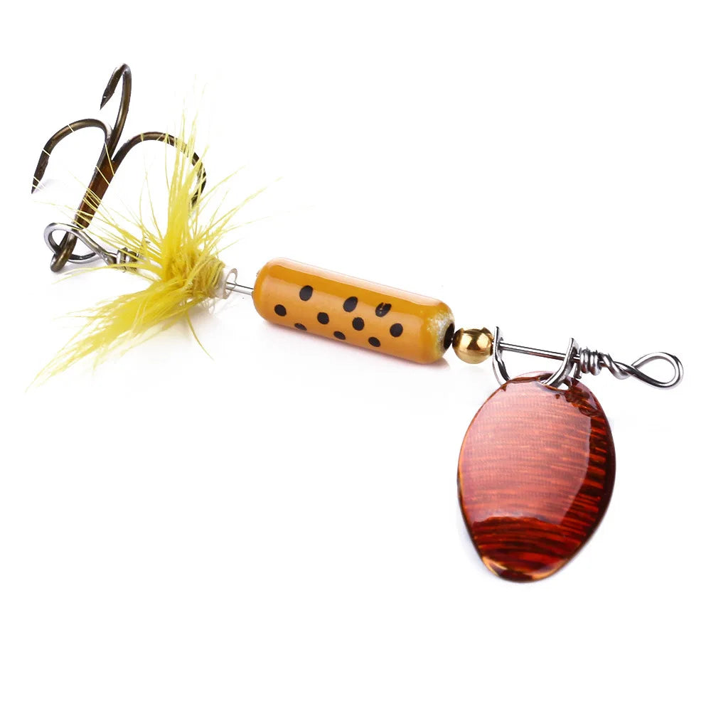 1PC 3.5g Metal VIB Lures Feather Sequins Wobbler Vibrations Spoon Fishing Bait Bass Artificial Hard Bait Cicada Fishing Tackle