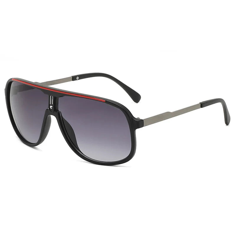Men's Vintage-Inspired Fashion Fashion Glasses with Large Curved Frames - Perfect for Parties
