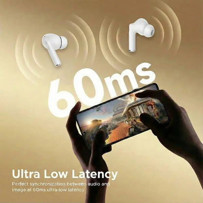 Active Noise Cancelling Wireless Headphones with Immersive Sound Ultra-Low Latency Effortless Wireless Charging for Gym running