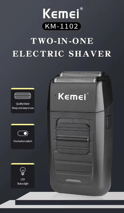 Kemei Professional Electric Hair Clippers USB Rechargeable Barber Trimmer Men's Electric Shaver Clippers KM-2299 KM-1102 Kit