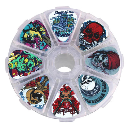 0.46/0.71/1.0mm 50pcs guitar paddle Acoustic guitar Picks ukulele Musical instrument accessories cartoon style pick with box