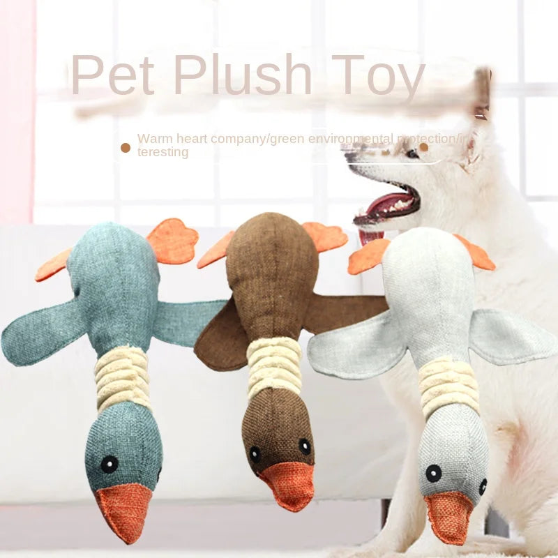 New Pet Toys, Wild Goose, Sound-Resistant, Bite-Resistant, Teeth-Cleaning, Dog and Cat Pet Supplies