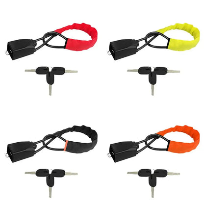 Truck steering wheel lock Universal auto seat belt buckle lock rope Car 5mm thick braided steel cable anti-theft safety lock set