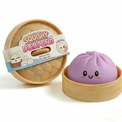 Giant Squishies Dumpling Bun Toy, Slow Rising Glitter Dumpling Stress Ball, Stress Relief Fidget Toy for Home Office Travel toys