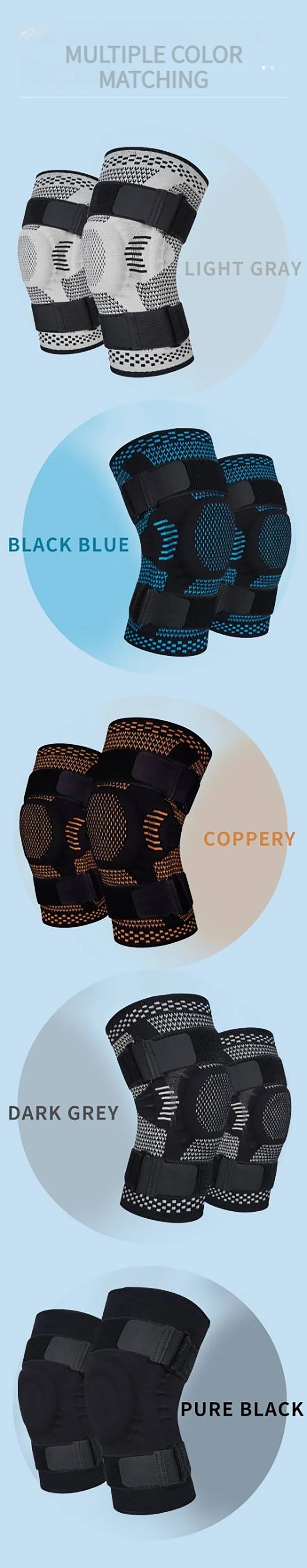 LOOGDEEL Sport Kneepad Patella Gel Knee Support Compression Sleeve Knee Pain Meniscus Tear Injury Recovery With Side Stabilizers