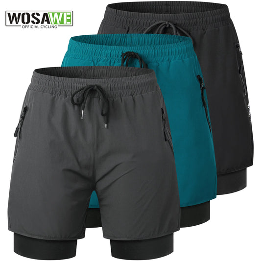 WOSAWE Bicycle Shorts Spring Summer Motocross Racing Shorts Downhill Mountain Bike short Pants Non-removable Cycling Underwear