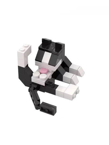 ~~Animal Series MOC Bricks Cat Figires DIY Building Blocks Kids Education Toys For Children Birthday Gift··