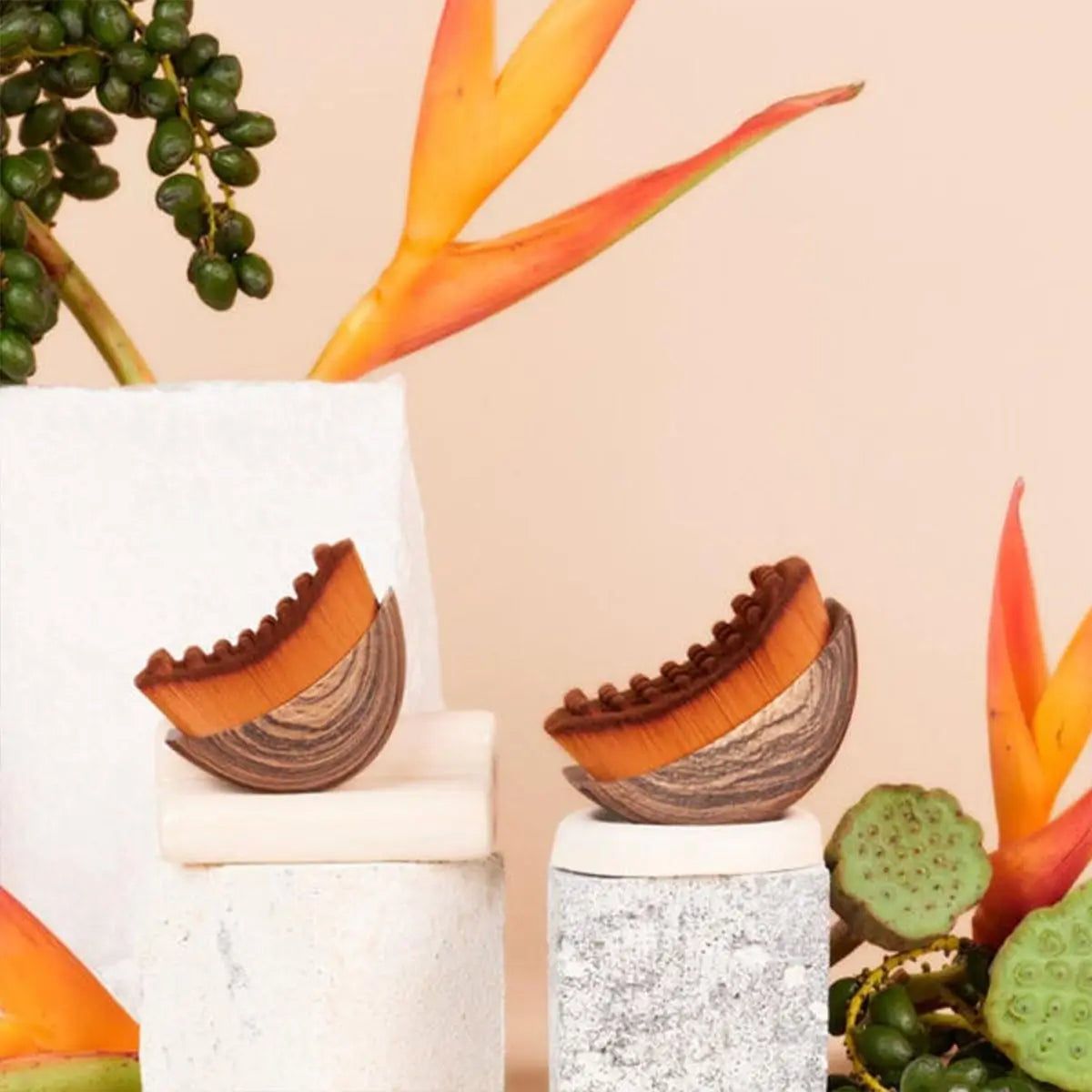 Lymphatic Drainage Brush for Face & Body, Ergonomic Massager Tool, Fits Skin Contours, Detox & Relaxation