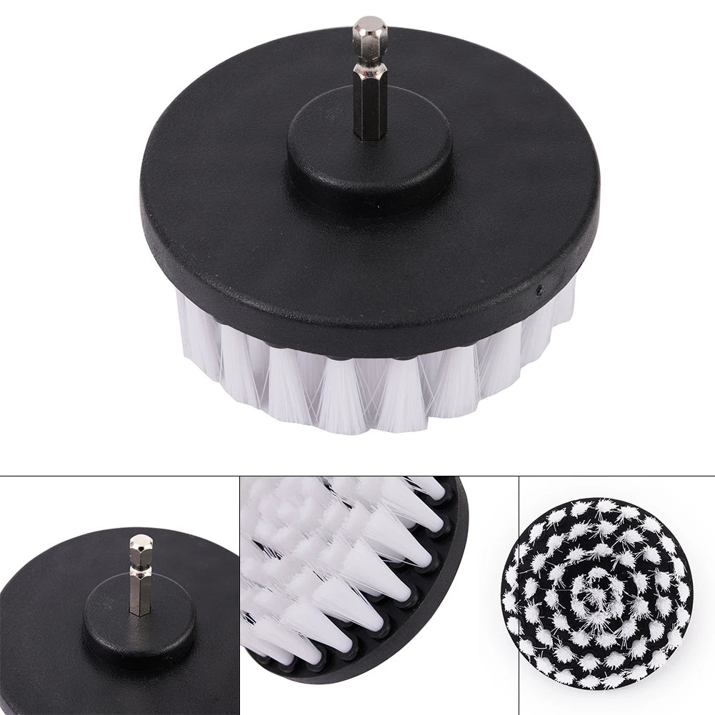 4 Inch Soft Drill Brush Car Soft Brush Drill Kit Bathroom Kitchen Auto Care Cleaning Tools For Cleaning Carpet & Leather
