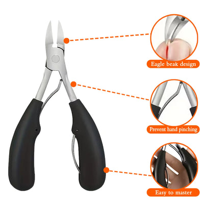 [Practical Nail Clippers]1pcs Thick Nail and Toe Nail Clippers for the Elderly - Extra Large Wide Mouth Opening Nail Clipper Set