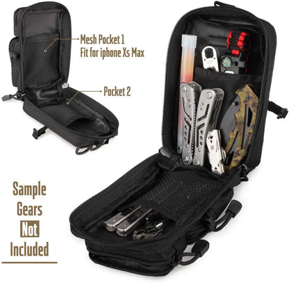 Tactical Molle Utility Pouch, EDC Tool Pouch Tactical Phone Pouches Mini Waist Pouches Medical EDC IFAK Pack Mini Design