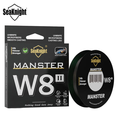 SeaKnight Brand W8 II Series Fishing Line 8 Strands 500m 300m anti-UV anti-saltwater Coating, Multifilament PE Line Braided Wire