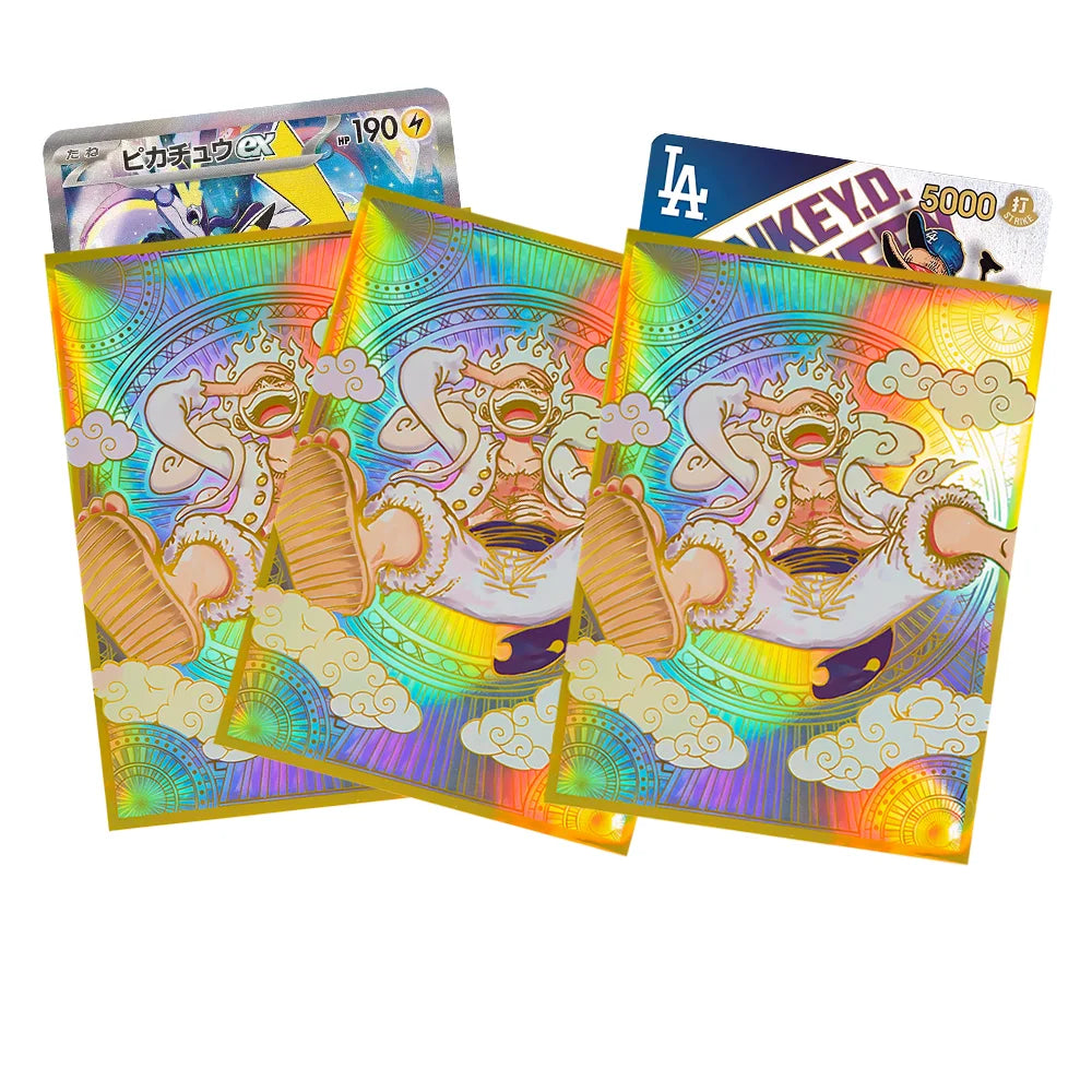 60Pcs 67x92mm Anime One Piece Card Sleeves Ace Luffy Zoro Shanks Empress Nami OPCG PTCG /MTG/PKM Trading Cards Protector Case