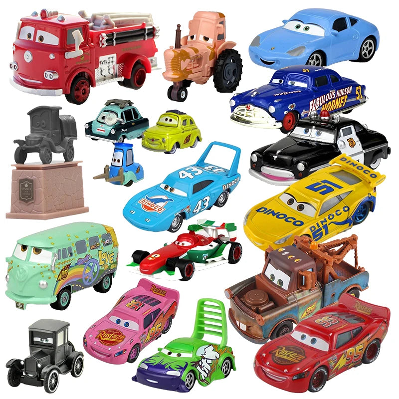 DisneyPixarCars 2 3 Lightning McQueen Matt Jackson Storm Ramirez 1:55 Alloy Pixar Cars Metal die-cast car toys, children's gifts