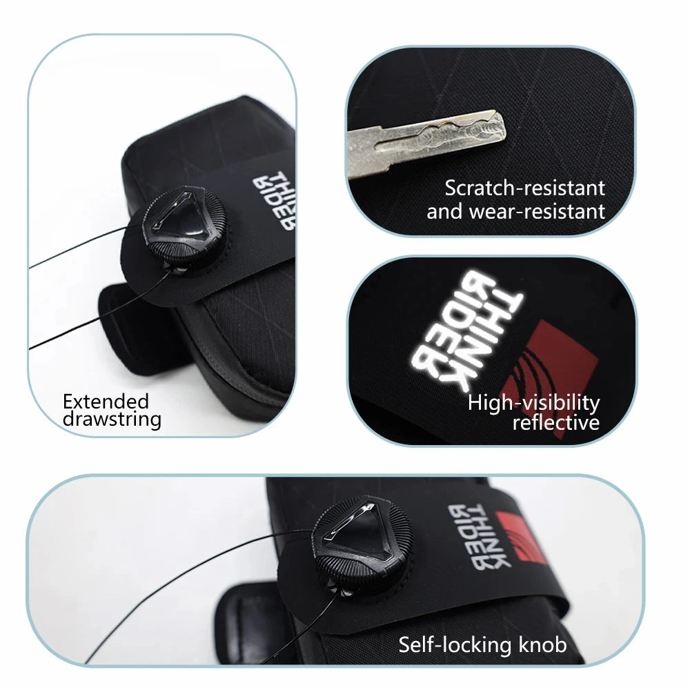 0.5L Mini Reflective Bicycle Saddle Bag Portable MTB Road Bike Tool Kit Repair Cycling Accessories