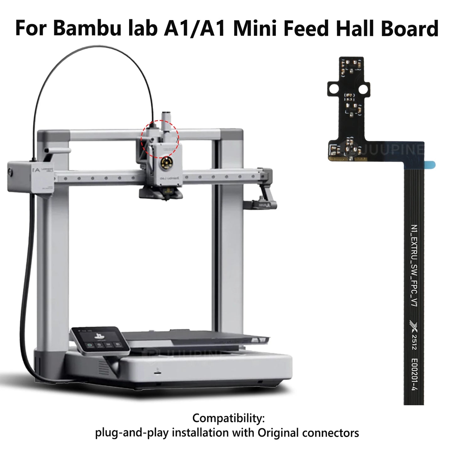 For Bambu Lab A1/A1mini 3D Printer Extruder Filament Sensor Hall Switch Board For Bambu A1 series 3D printer Accessories