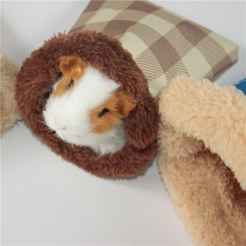 1 PC Random Color Small Pet Hamster Guinea Pig Small Nest Pet Hedgehog Squirrel Hamster Bed Comfortable Warm House for Winter