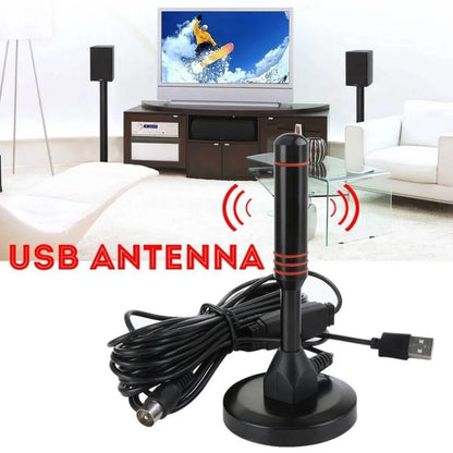 HD Digital TV Antenna Indoor Amplified DAB Antenna 200 Miles Ultra HDTV With Amplifier VHF/UHF Quick Response Outdoor Aerial Set