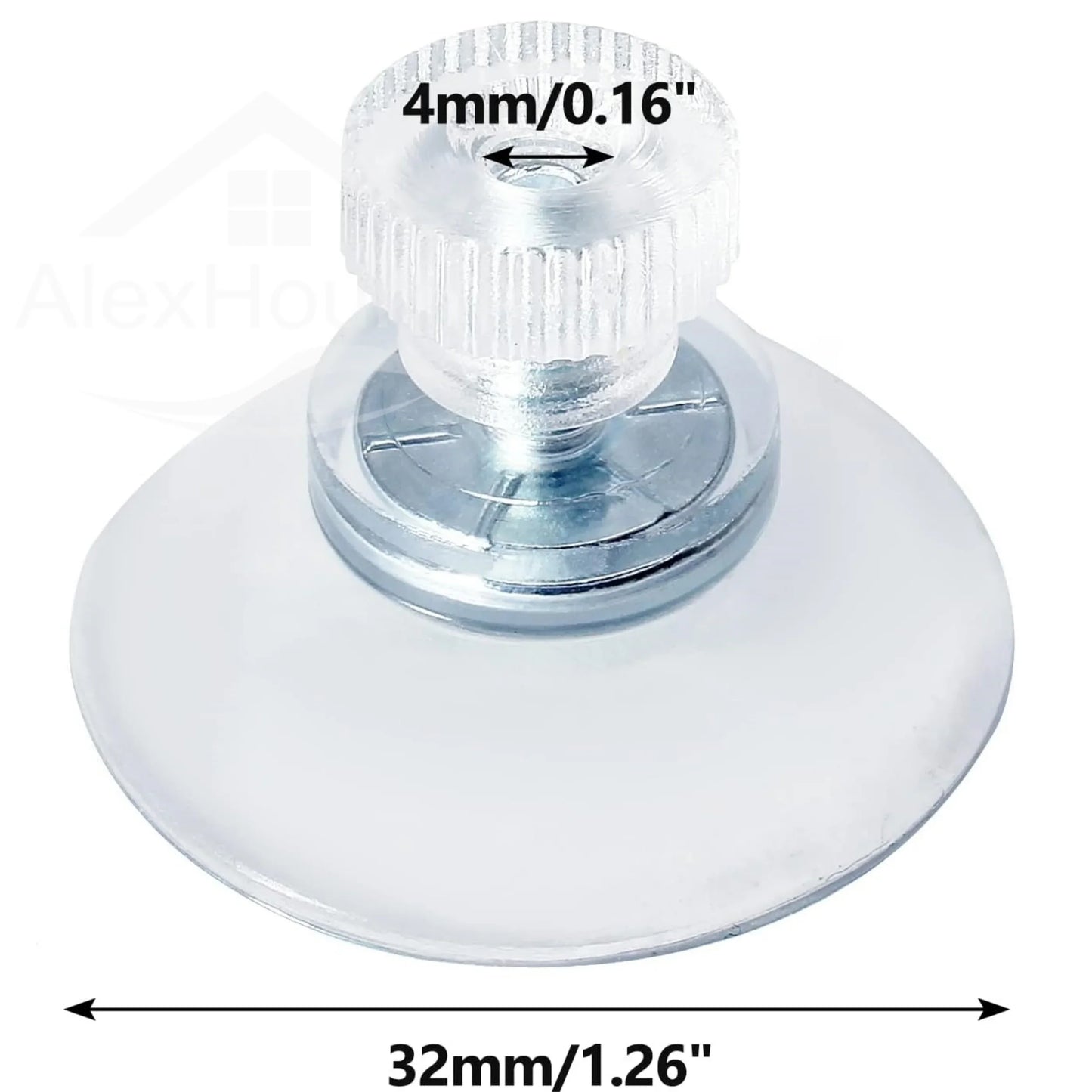 5/10Pcs Suction Cups with Screw 25/32/41/53mm Plastic Sucker Pad Holder PVC Sucker with Screw Nut for Bathroom Window Car Shade