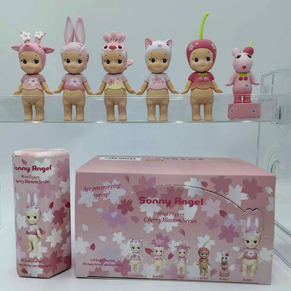 Sonny Angel Pink Cherry Blossom Series Blind Box Toys Mystery Box Kawaii Lucky Cute Doll Decoration Collect Model Couple Gifts
