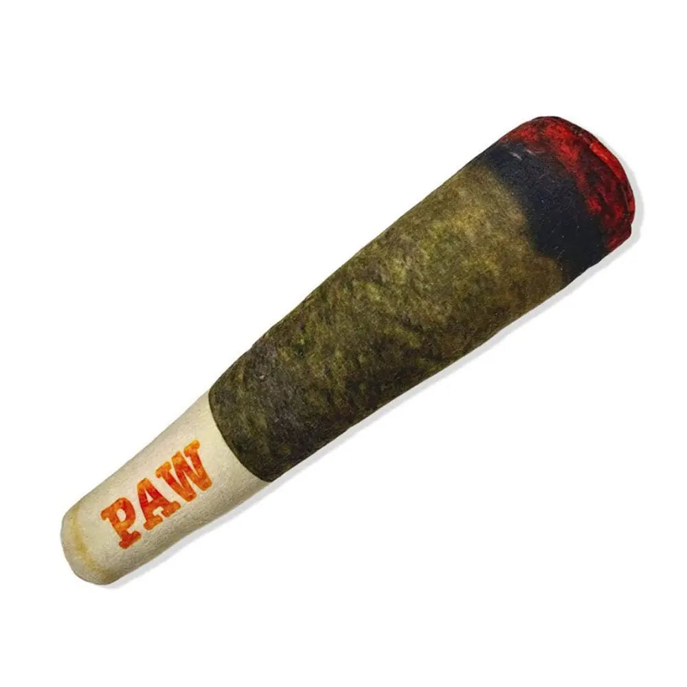 Funny Interactive Cigar Design Plush Dog Toy Squeaky Chew Toy for Teeth Grinding