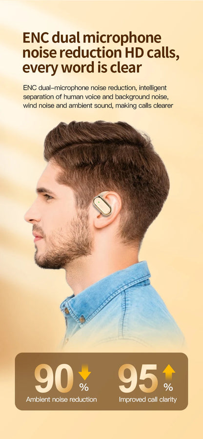 Wireless Headphone Bluetooth Headset Smart Adjustable Touch Sports Waterproof Earbuds Stereo Music Earphone For All Smartphone