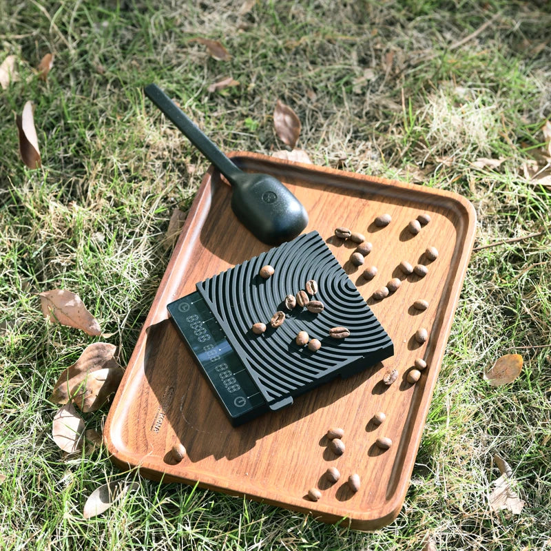 TIMEMORE Scale Black Mirror Mini Pour over Espresso Scale With Brewing Flow Rate and Heat Insulation Pad Electronic Coffee Scale