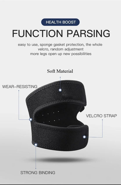 1PC Pressurized Knee Wrap Sleeve Support Bandage Pad Elastic Braces Knee Hole Kneepad Safety Basketball Tennis Cycling Knee Pads