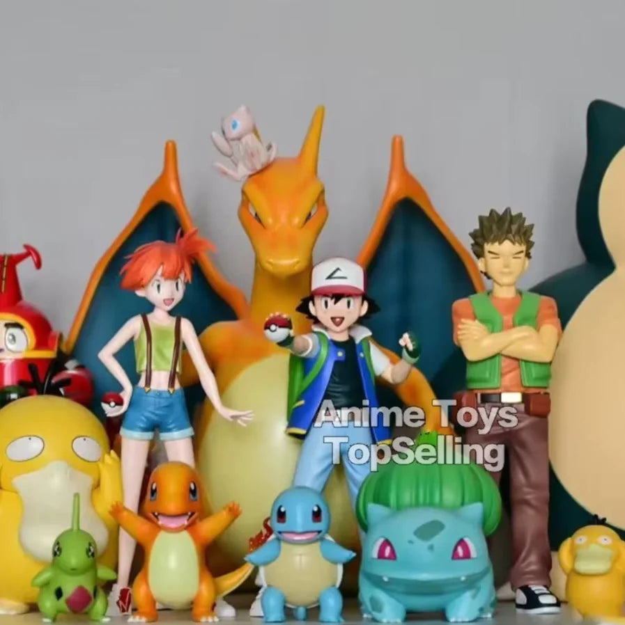 13cm/5.1in Anime Pokemen Figure Ash Ketchum Action Figures Pvc Collection Model Toys for Children Gifts