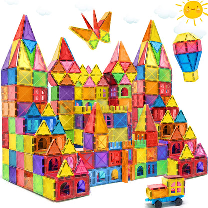 40/64/100PCS Magnetic Building Blocks Montessori  Educational Constructor Toys Set For Kids Game For Boys Girl Gifts