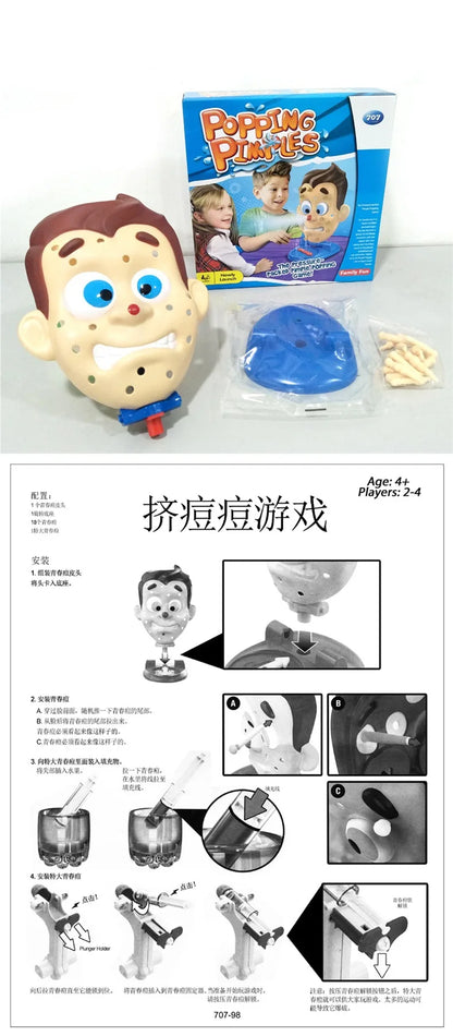Popping Pimples water spraying trickster interactive Desktop game toys fidget toys Party prop for kids Birthday gifts jogos 2024