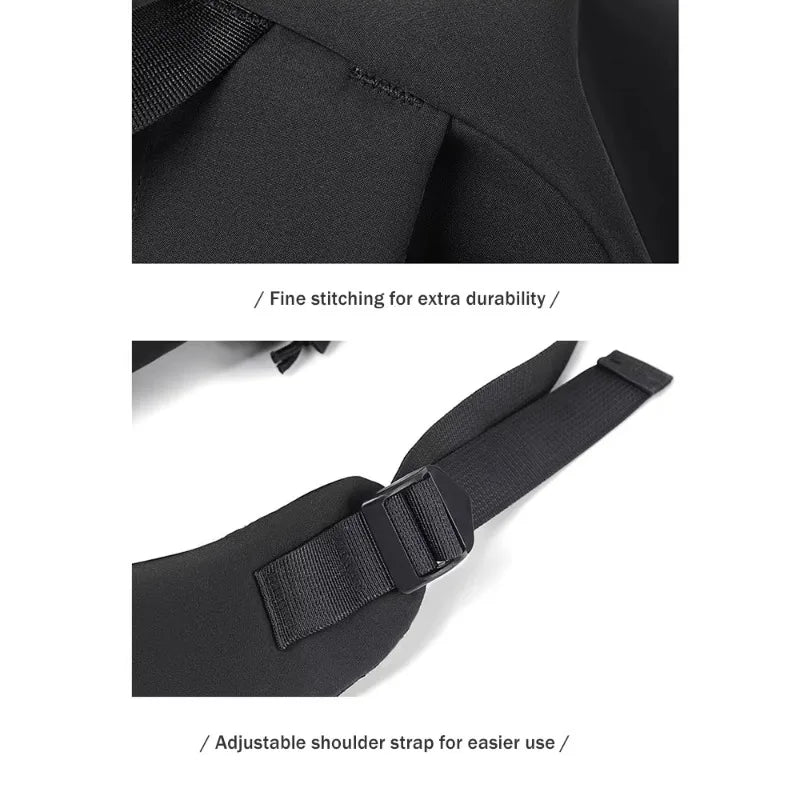 One 15 Inch Polyester Waterproof Solid Color Simple Men's Backpack Fashion Couple Student Computer Backpack