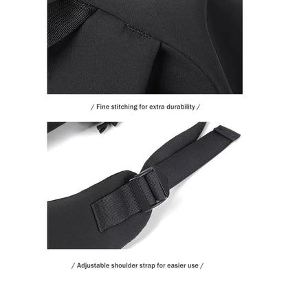 One 15 Inch Polyester Waterproof Solid Color Simple Men's Backpack Fashion Couple Student Computer Backpack