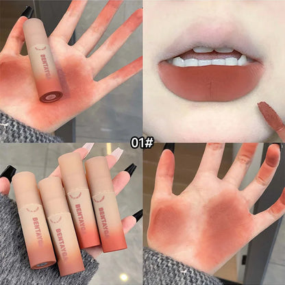 BENTAYGA Autumn Velvet Lip Mud — Matte Finish, Skin-Tone Enhancing Lip Tint, Versatile Nude Makeup, Budget-Friendly for Students