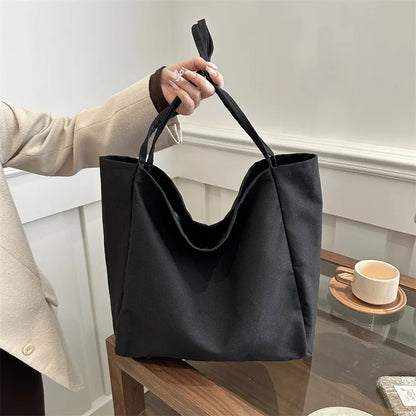 HOMEFISH  Large Capacity  Shopper Totes High Quality Eco Reusable Grocery Handbag For Women Travel Shoulder Bags Daily Pouch
