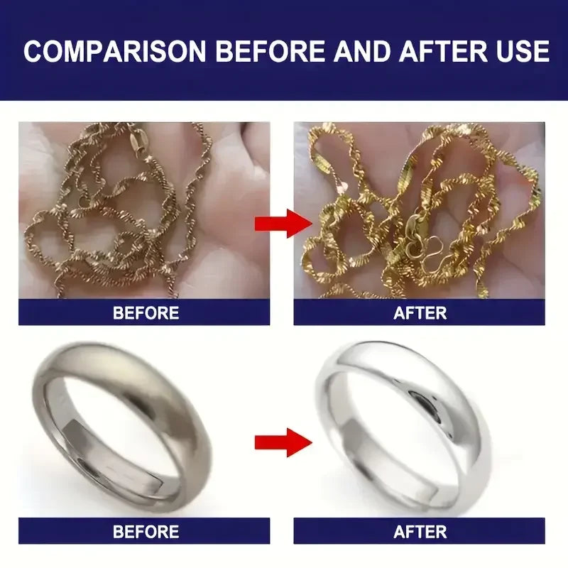 LOORSAN Jewelry Polishing Cream 32G Gold Silver Ring Bracelet Cleaning Sparkle Tarnish Remover Restore Shine Restore Luster Care