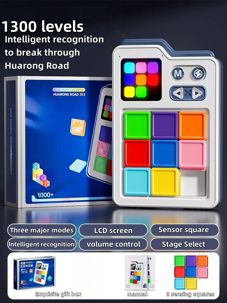 Huarong road LCD Sliding Magnetic Thinking Logic Electronic Puzzle Building Blocks Puzzle Stress Relieving Toy gifts for kids