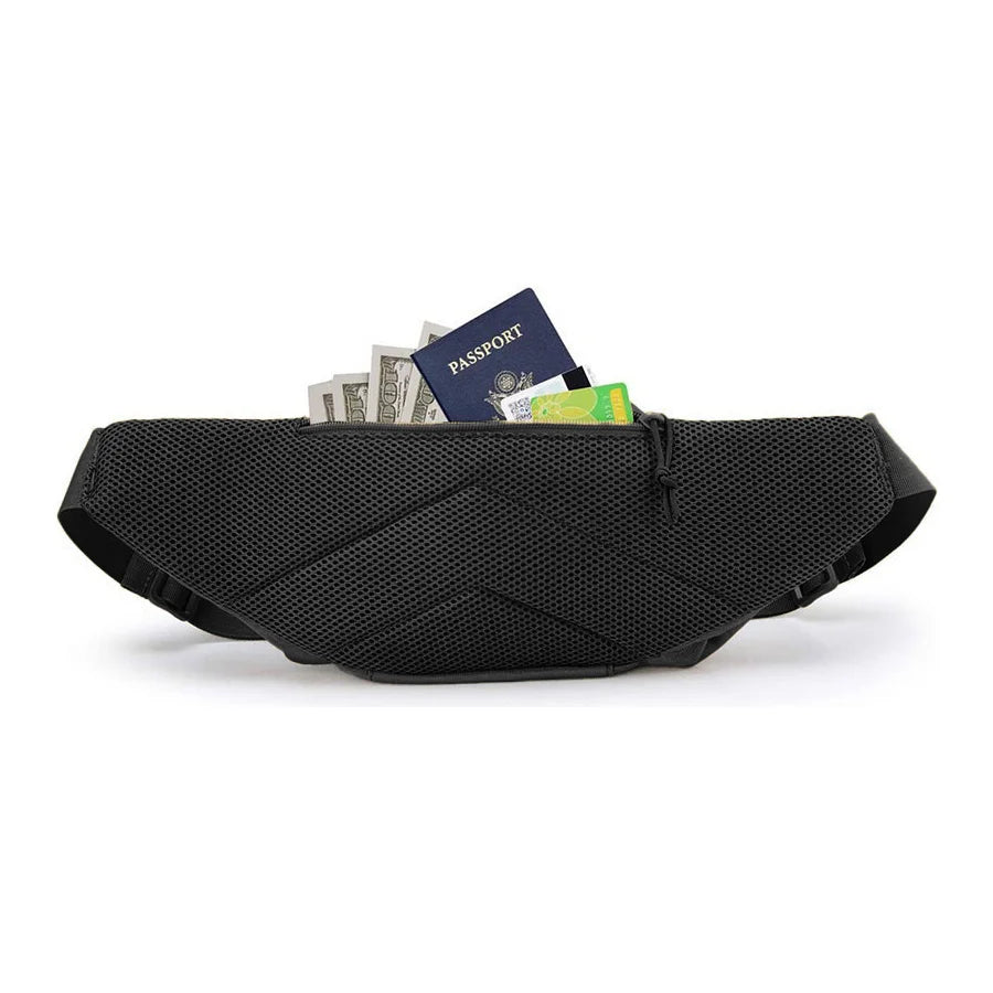 New Outdoor Multi functional Invisible Waist Attachment Bag for Men's Sports Storage Waist Bag Outdoor Tool Kit