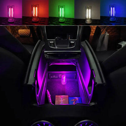 Portable USB Touch Night Light Plug and Play LED Incandescent Filament Lighting Decorative Ambient Lamp for Car Bedroom Camping