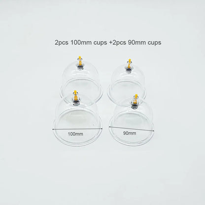 Big Size Vacuum Cupping Breast & Buttocks Enlargement Massager Suction Pump Machine Butt Lifting Device Back Massage Cans