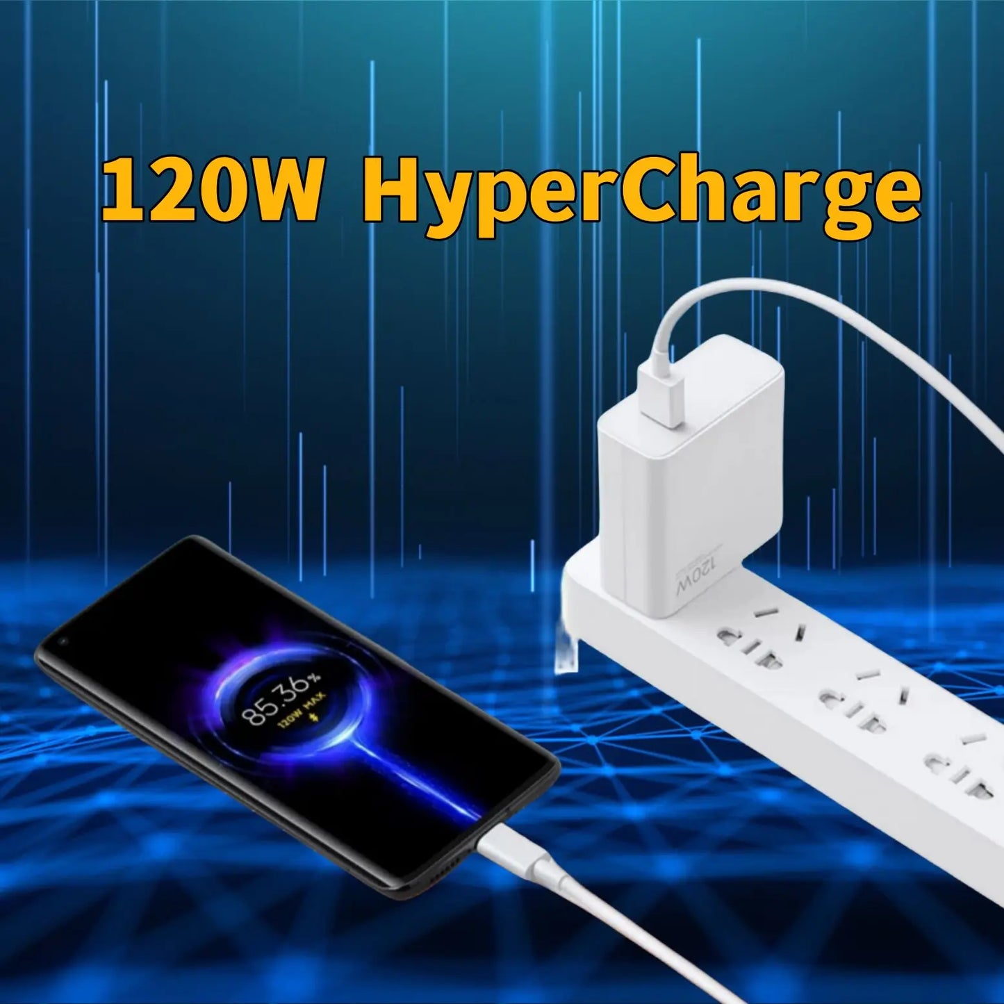 120W Super Fast Charger Turbo Hyper Charge Adapter for Mi 15/14/13/11T Ultra Pro Redmi 12C Note 11-14 POCO F6/F7/X7 Pro