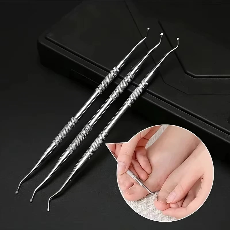 1/3/5pcs Stainless Steel Toenail Clipper Ingrown Manicure Fixer Recover Toe Care Tool Nail Tool Correction Pedicure  household