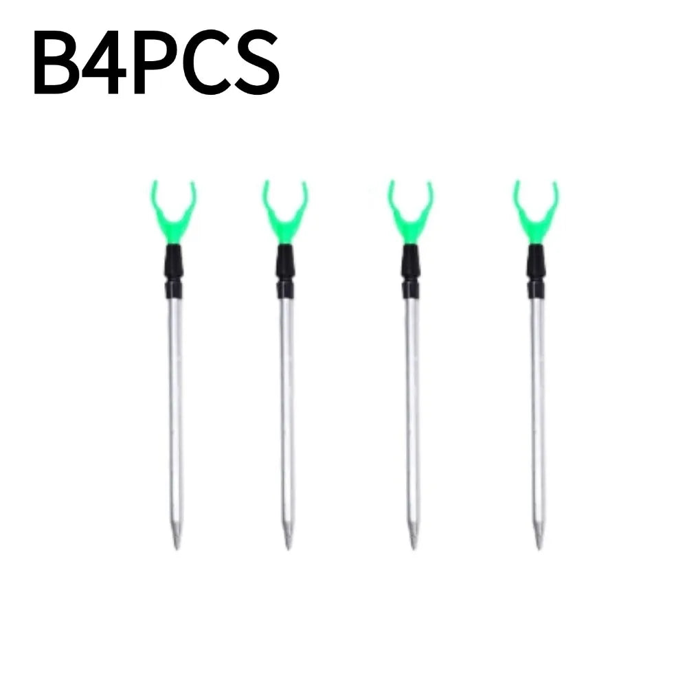 50/80cm Fishing Bankstick Adjustable Extending Rod Rest Telescopic Fishing Stand Holders Fishing Rod Bracket Fishing Accessories