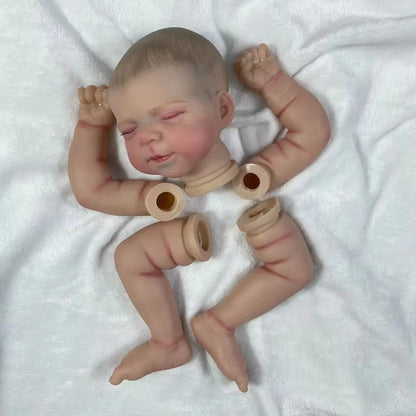 18Inch Already Painted Reborn Doll Kit Pascale Hand-painted Hair Unassembled Reborn Baby Doll Parts With Cloth Body