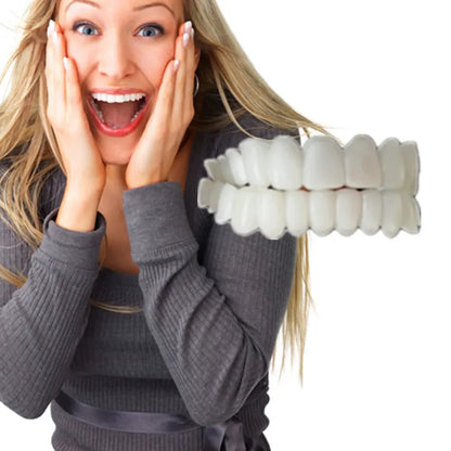 SowSmile Silicone Gel Perfect Smile Dental Hygiene Upper Lower Fake Teeth Cover Veneers Dentures Braces Whitening Products Mold