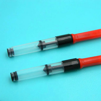 5pcs red Fountain Pen Ink Converter Cartridges 3.4mm Hot Sale Pen Refill Stationery Office School Supplies